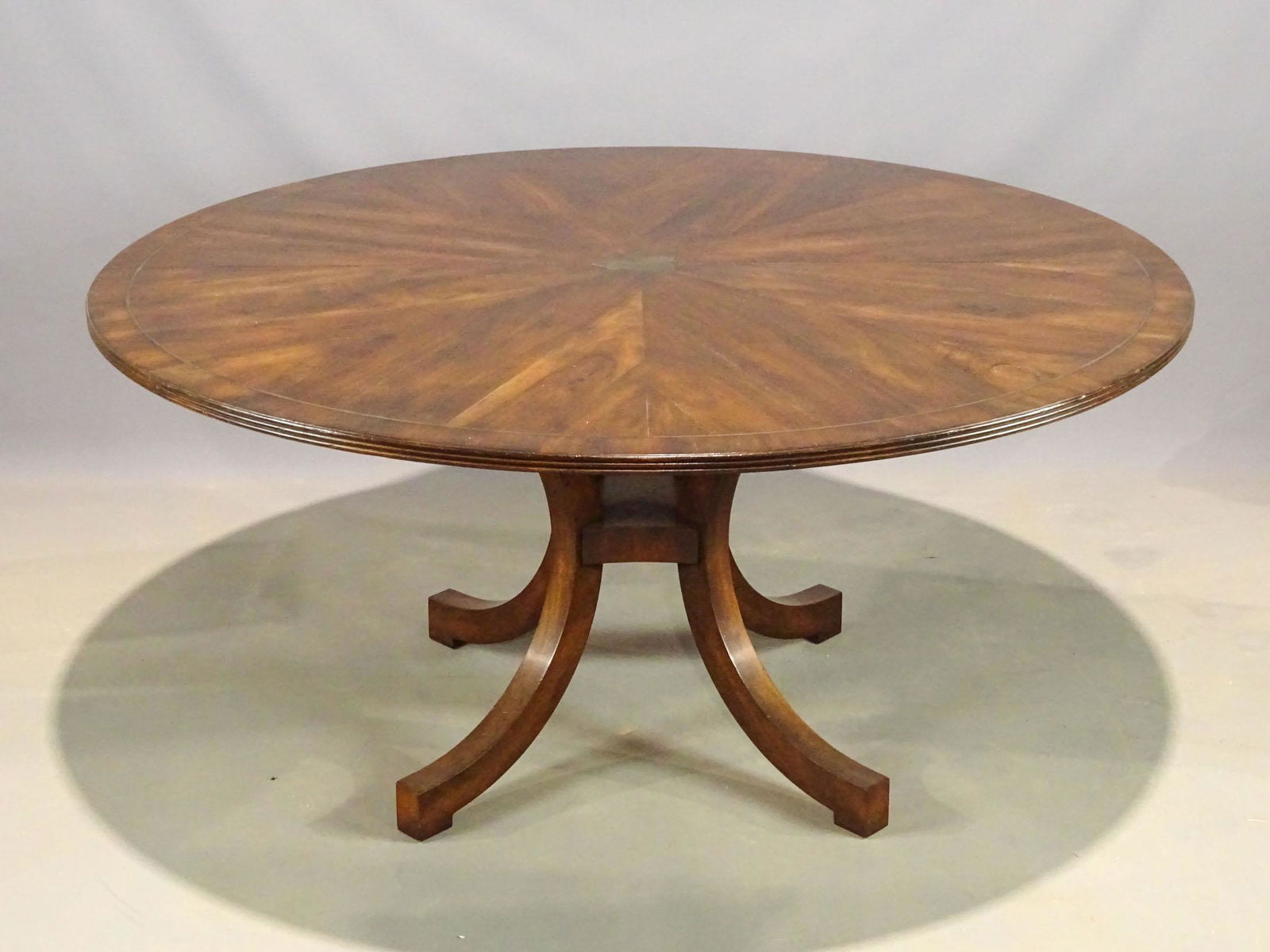 Pedestal Base Mahogany Table (1 of 7)
