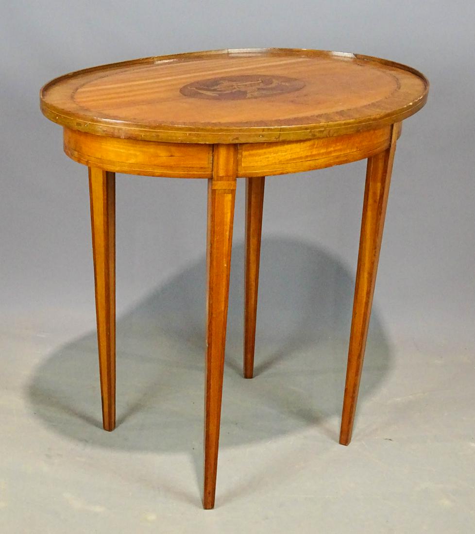 19th c. Continental Inlaid Table (1 of 6)