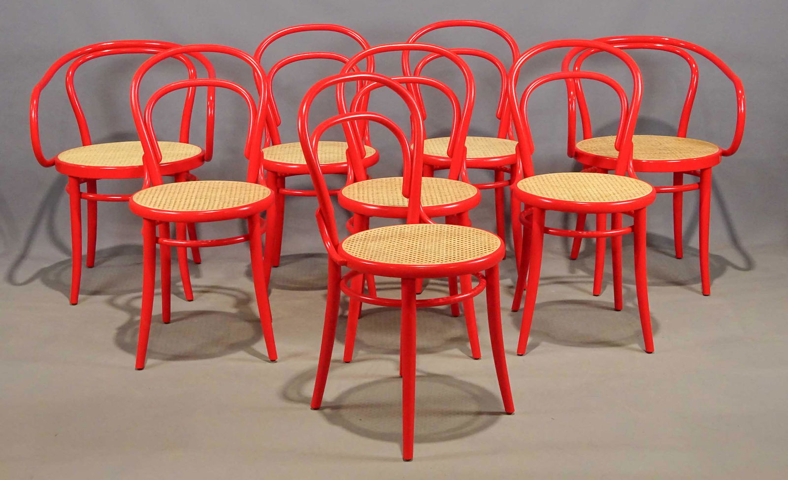Set of (8) Bentwood Chairs (1 of 7)