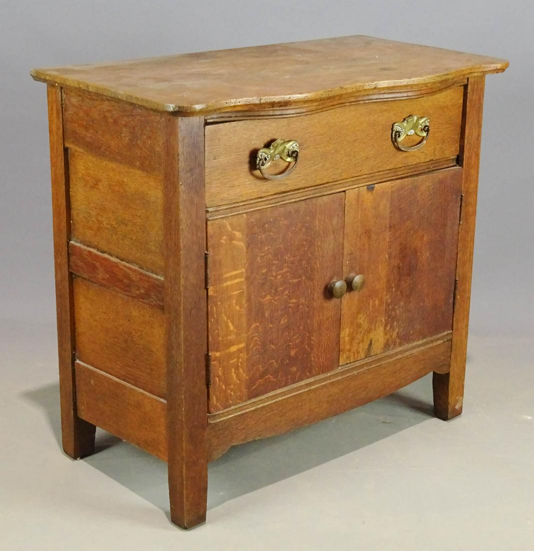 Victorian Oak Commode (1 of 7)