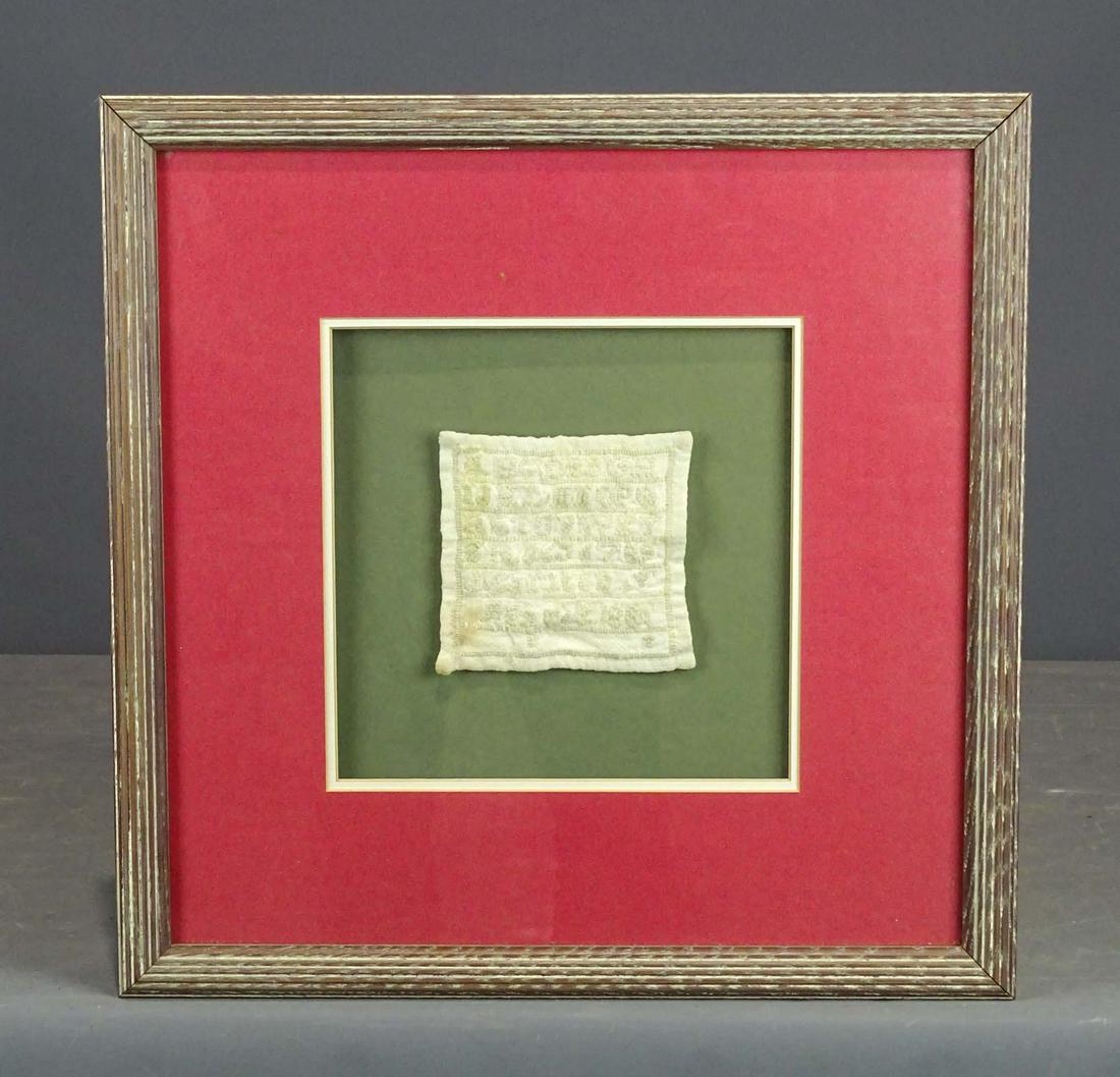 19th c. Needlework Sampler (1 of 5)