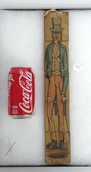 Uncle Sam Block Puzzle: Uncle Sam block set (1876 Milton Bradley, Springfield Mass.).