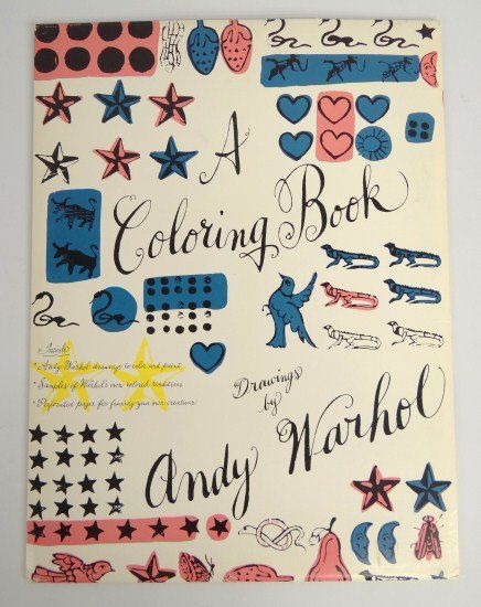 Andy Warhol Coloring Book: Andy Warhol coloring book "A Coloring Book Drawings By Andy Warhol". Published By Simon & Schuster.