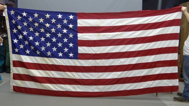 American Flag: 30 star American flag labeled "Best...Valley Forge Flag Company Inc."