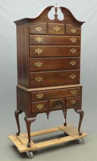 20th c. Highboy: 20th c. two part Chippendale style highboy. 36" W 19" D 77" Ht.