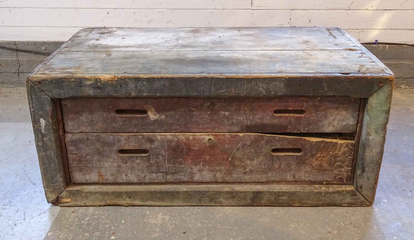 Primitive Two Drawer Chest (1 of 6)