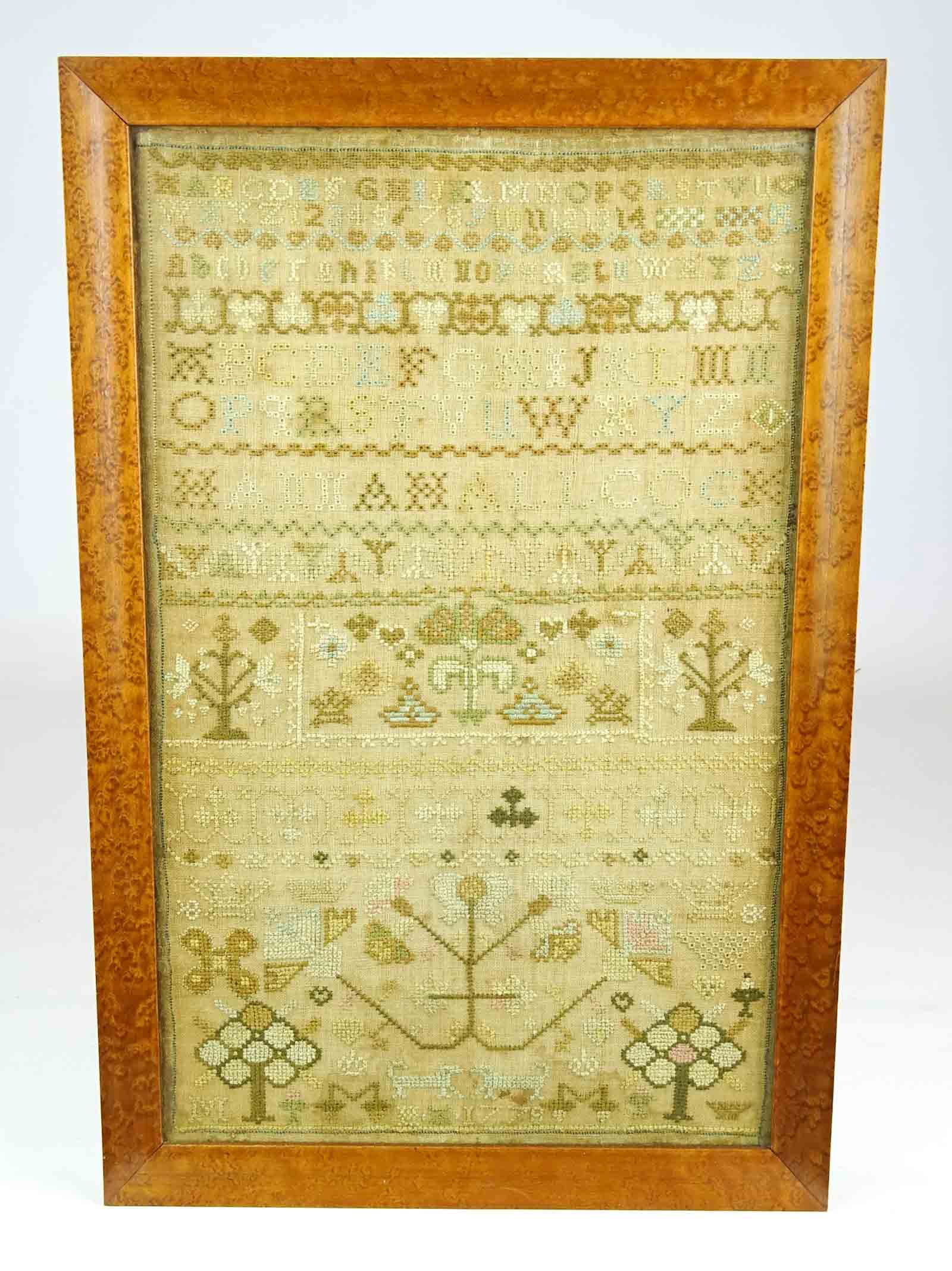 19th c. Needlework Sampler (1 of 4)