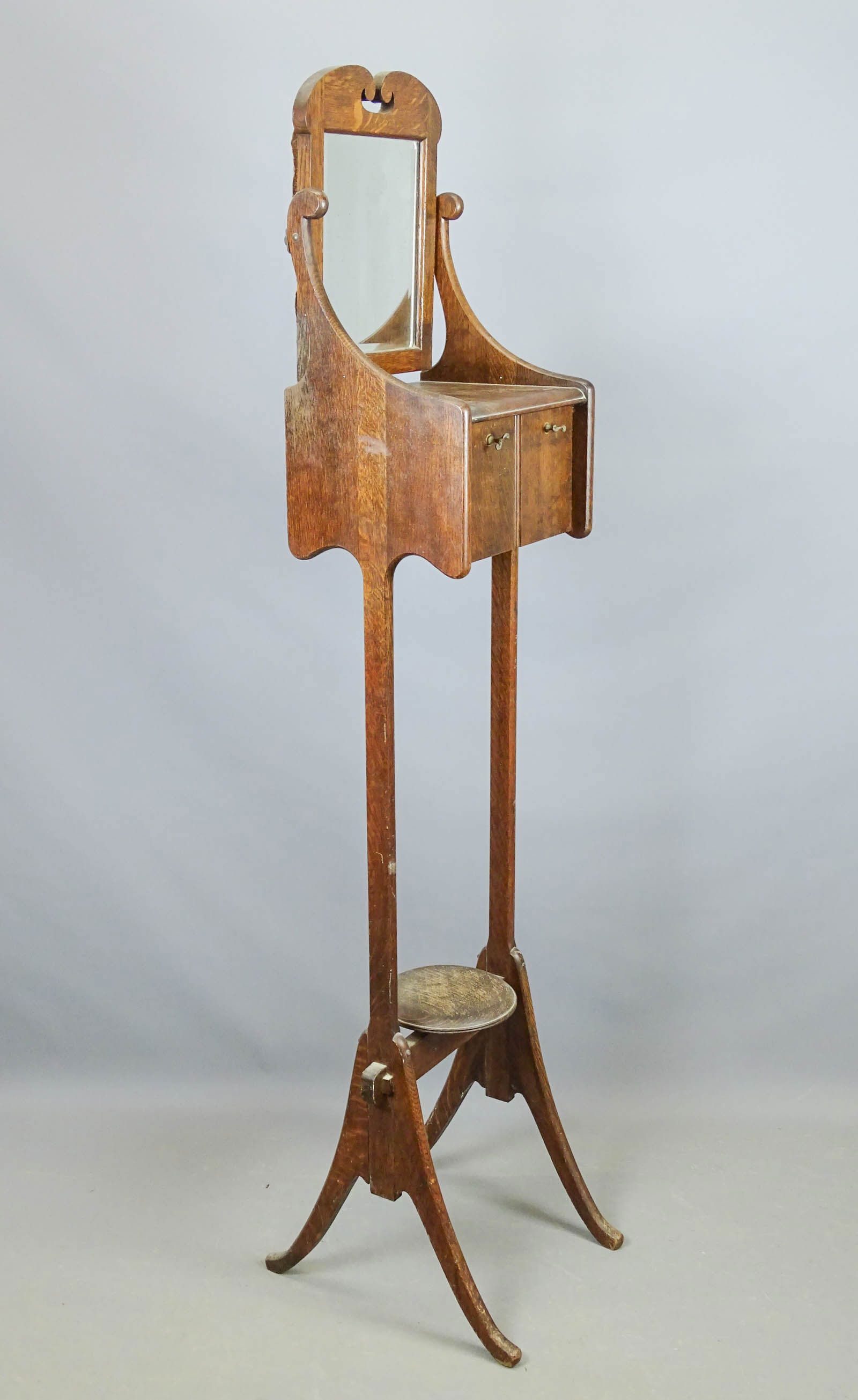 Victorian Oak Shaving Stand (1 of 7)