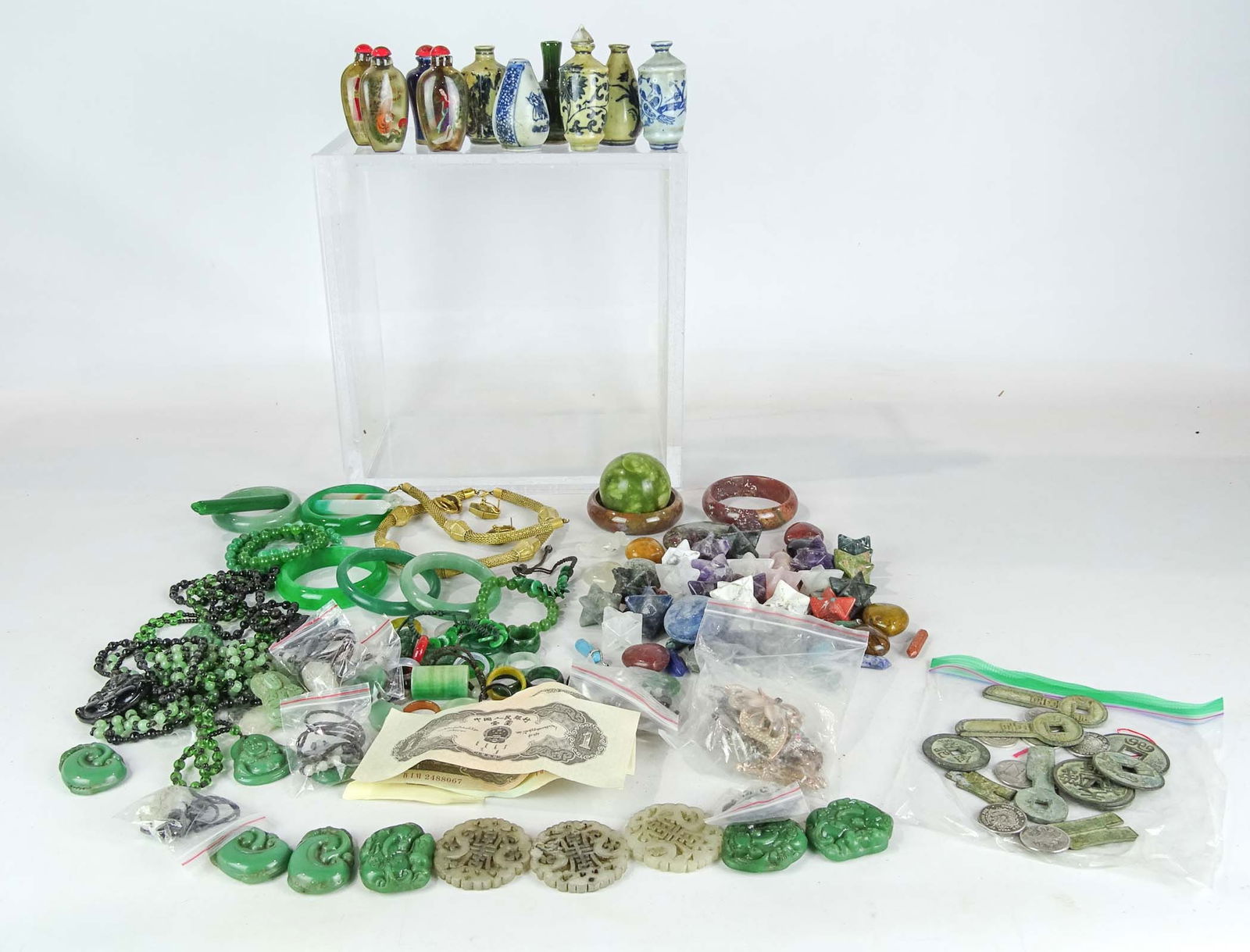 Asian Snuff Bottles & Misc. Lot (1 of 9)