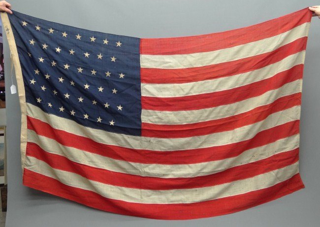 45 Star Flag: Early 45 star flag.