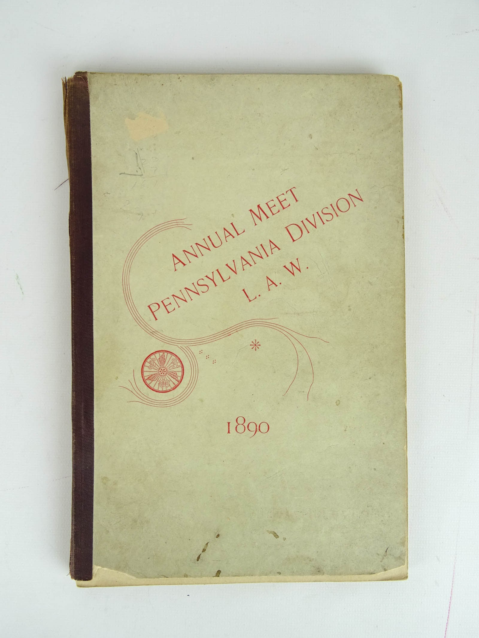 Annual Meet Pennsylvania Division L.A.W. Pamphlet: 1890 Annual Meet Pennsylvania Division L.A.W. pamphlet. Fair condition. Ed Berry Collection.