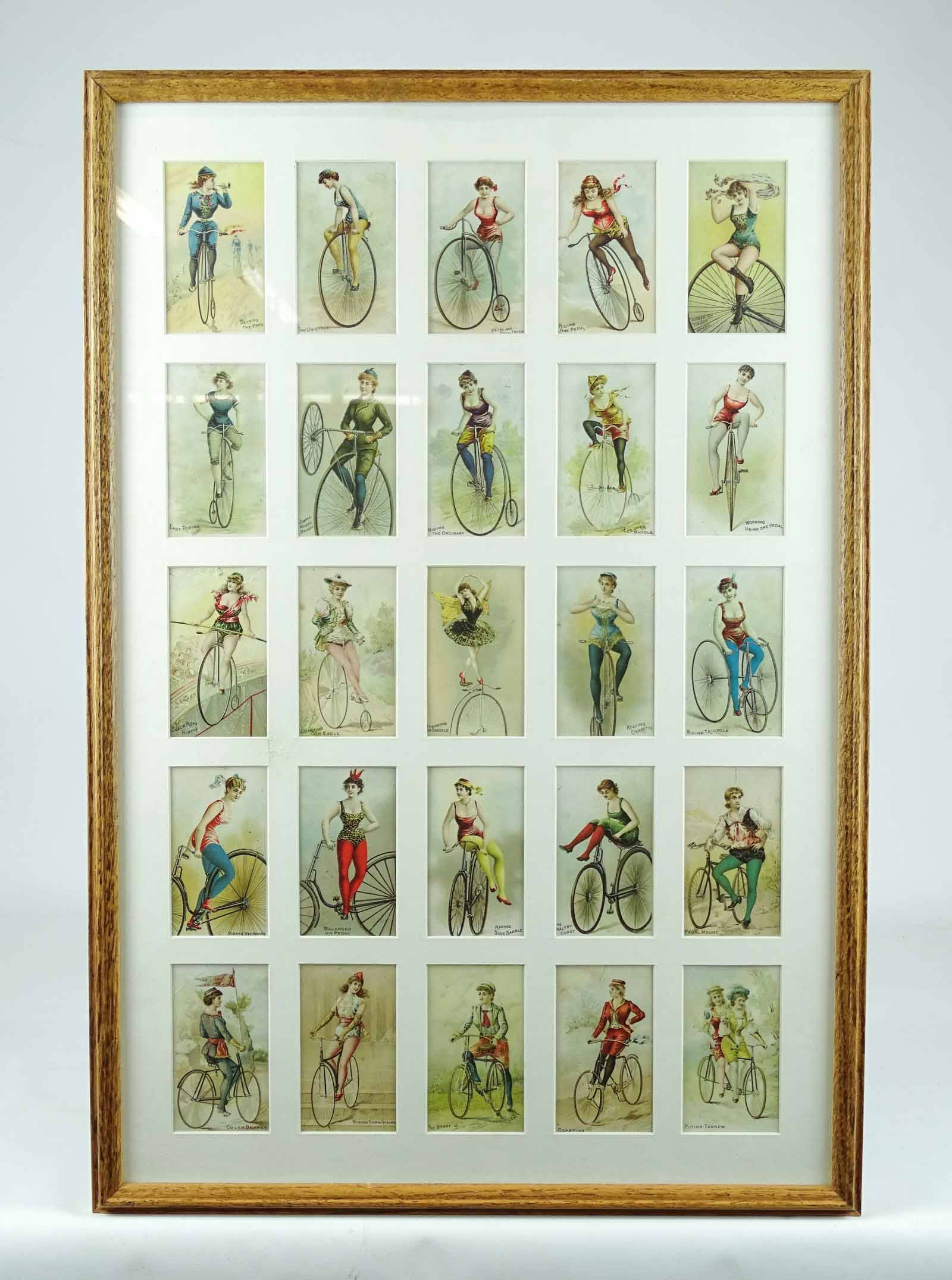 Framed Cyclist Cigarette Cards (1 of 11)