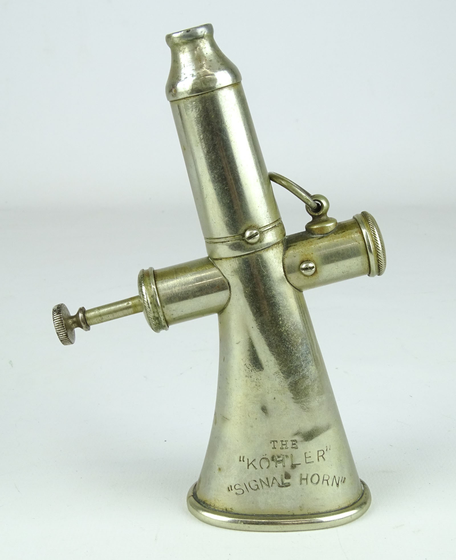 Kohler Bicycle Signal Horn: Kohler bicycle signal horn. 6" L.. Good condition. Ed Berry Collection.