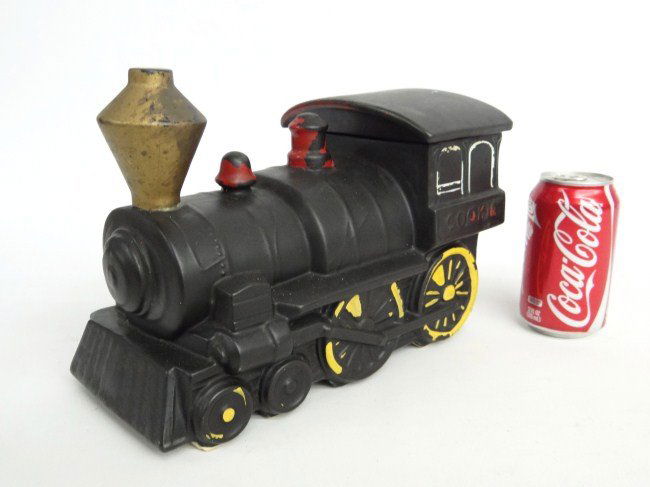 McCoy Cookie Jar: Vintage McCoy train cookie jar, 12' Length.