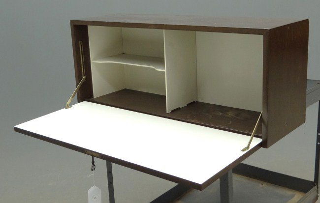 Mid Century Hanging Cabinet: Mid Century hanging cabinet. 36" W 12" D 15" Ht.