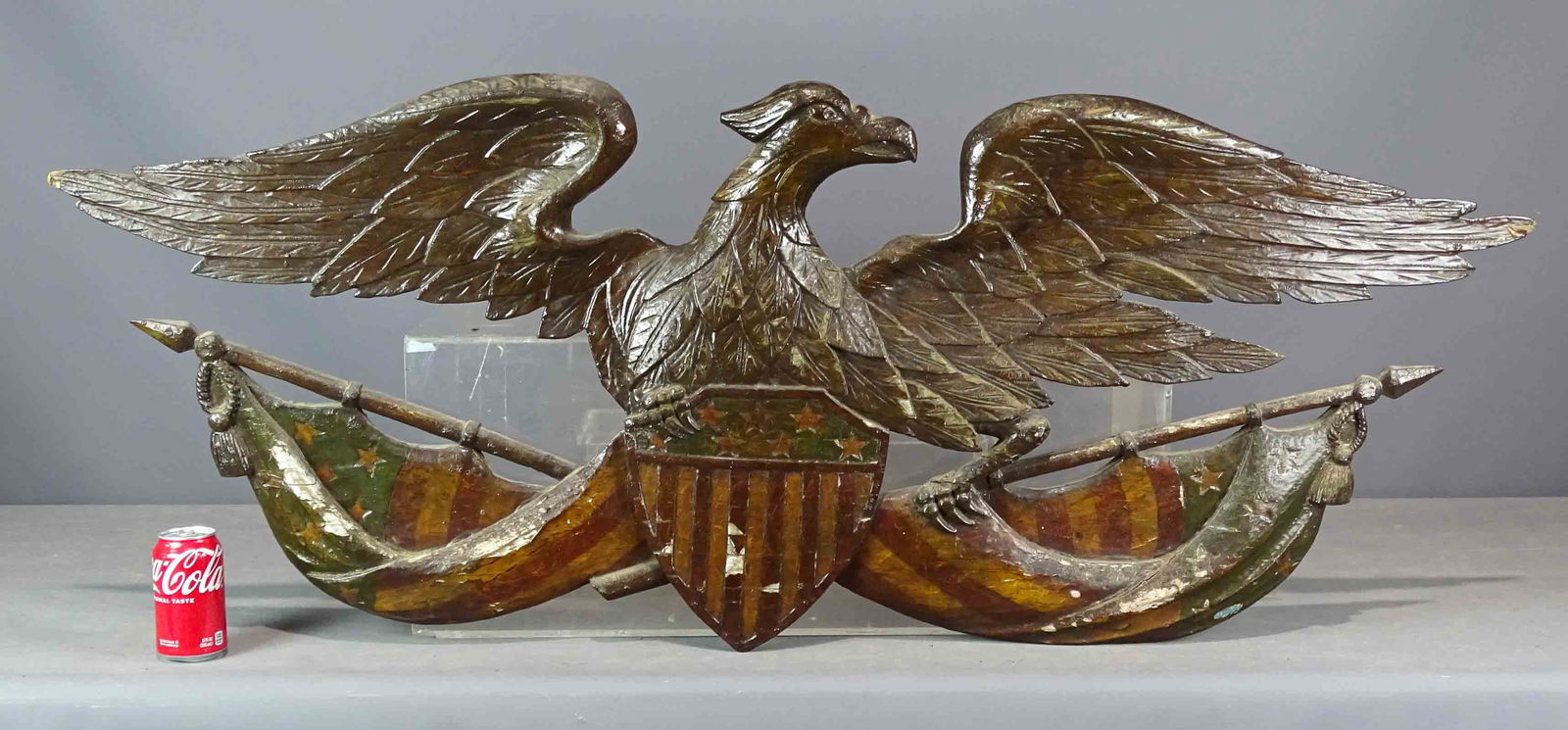 Carved Patriotic Eagle Plaque (1 of 9)