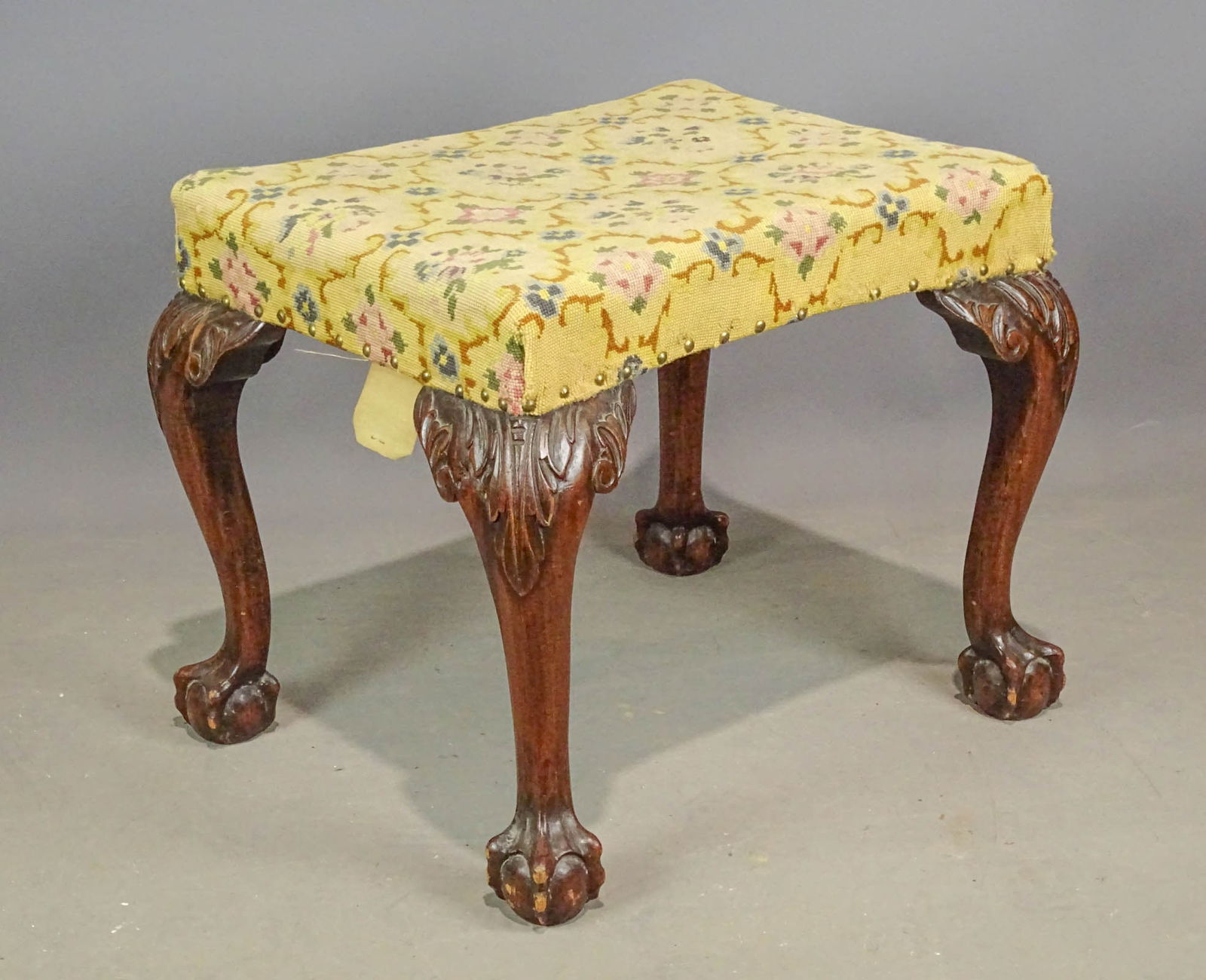Chippendale Style Footstool (1 of 4)