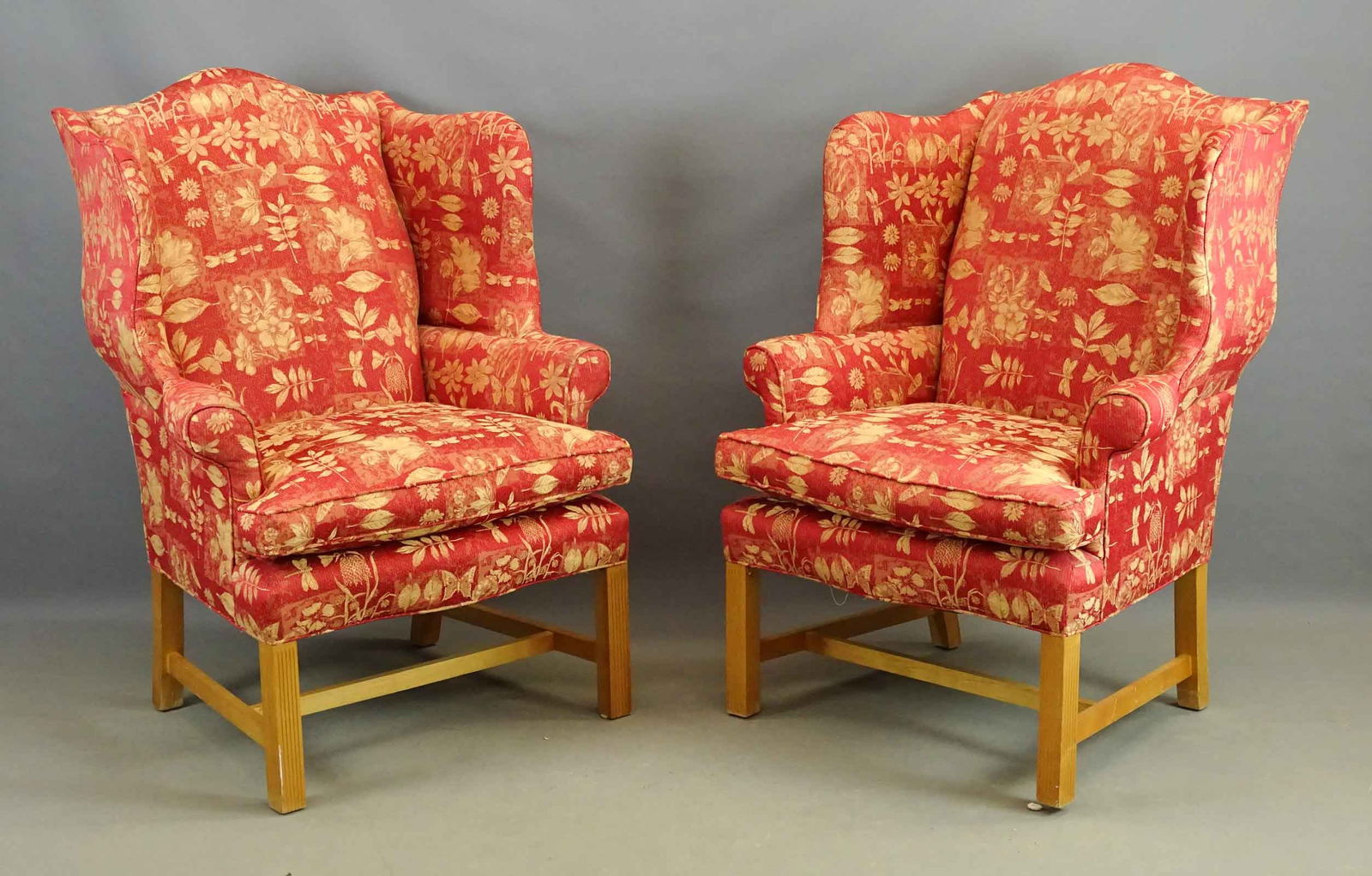 Pair of Wing Chairs (1 of 5)