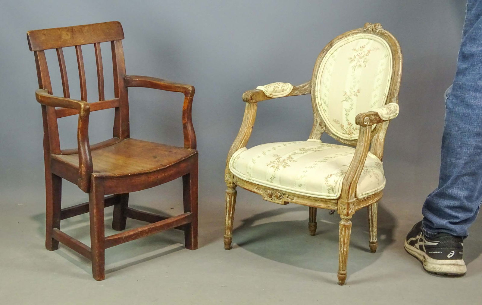Two 19th c. Continental Child's Chairs (1 of 8)