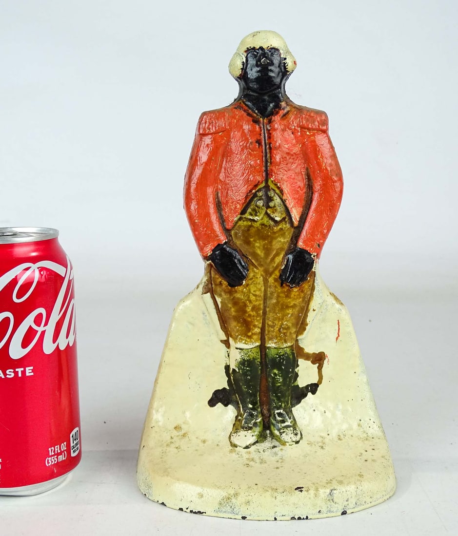 Butler Doorstop: Cast iron Butler doorstop. Repainted. 8 1/2" Ht..