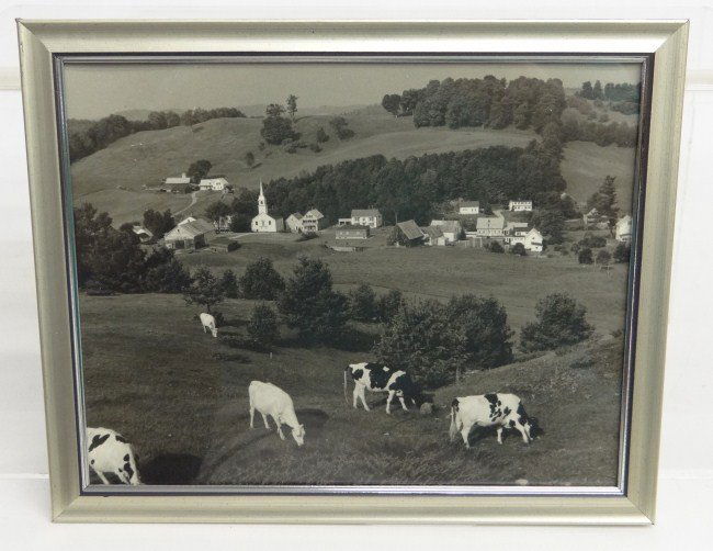 Al Macy Photograph: Original Al Macy photo, Village of East Corinth, Vt. Estate stamp verso. Photo 8" x 10".