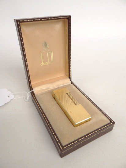Dunhill Lighter: Dunhill propane lighter in case.
