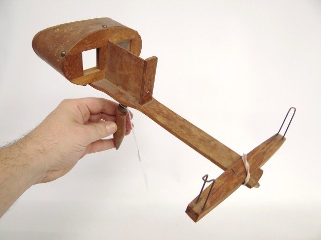 Stereo Viewer: C. 1900's stereo viewer. 12 1/2" Length.