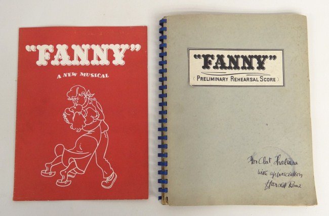 Signed Harold Rome Manuscript: Signed Harold Rome vocal score for "Fanny" C. 1954.