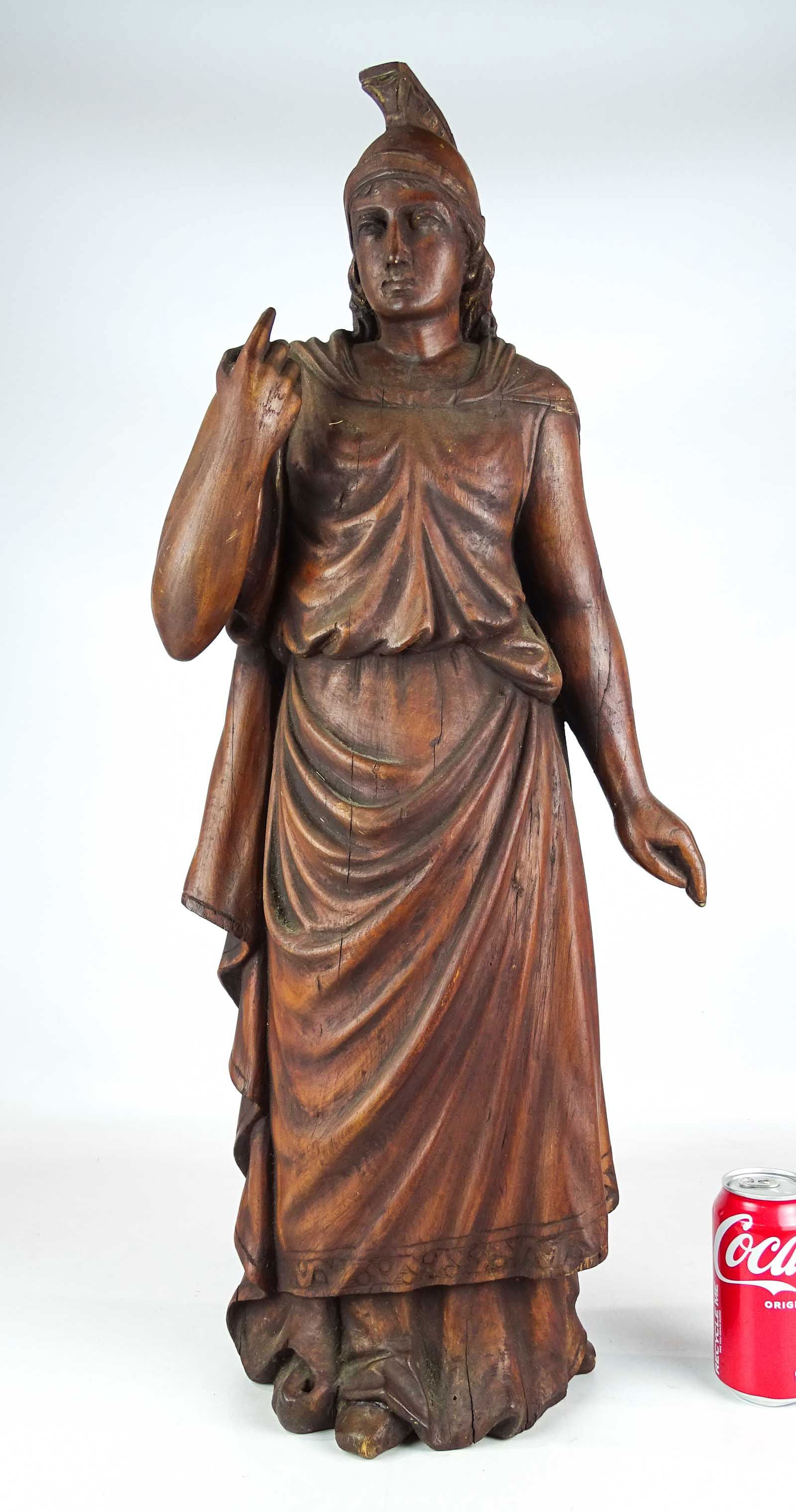 Wood Carving of Lady Liberty (1 of 8)