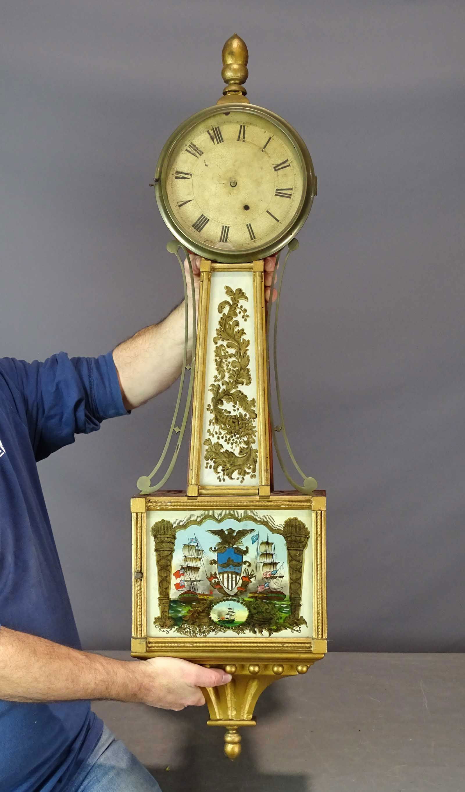 19th c. Banjo Clock (1 of 8)