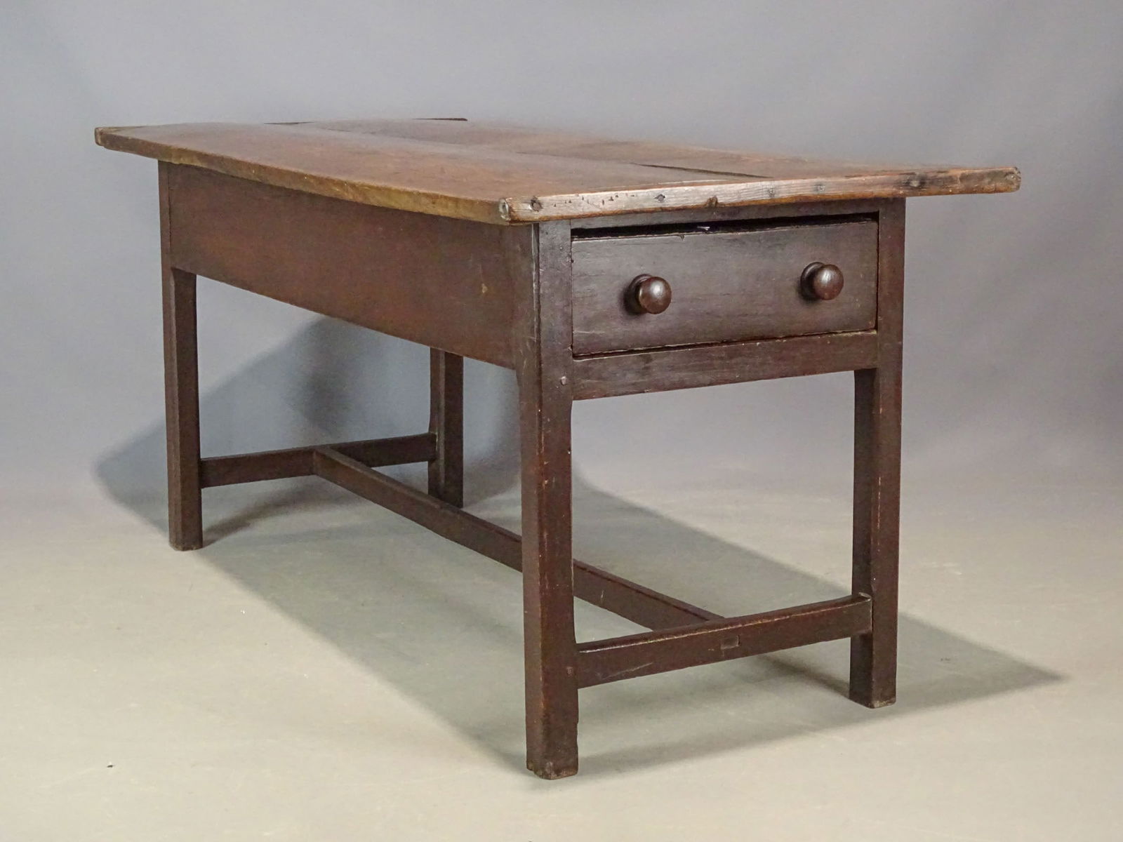 19th c. Stretcher Base Table (1 of 6)