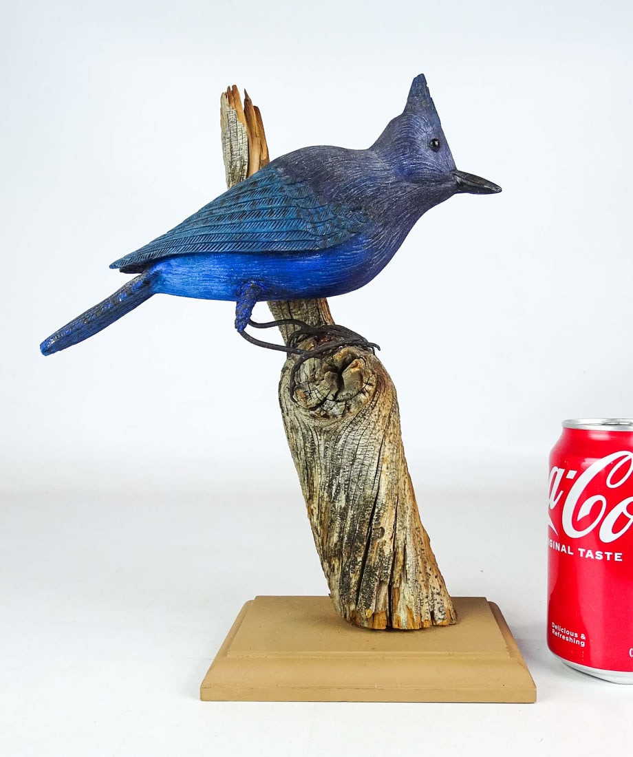 Folk Art Carved Bird (1 of 4)