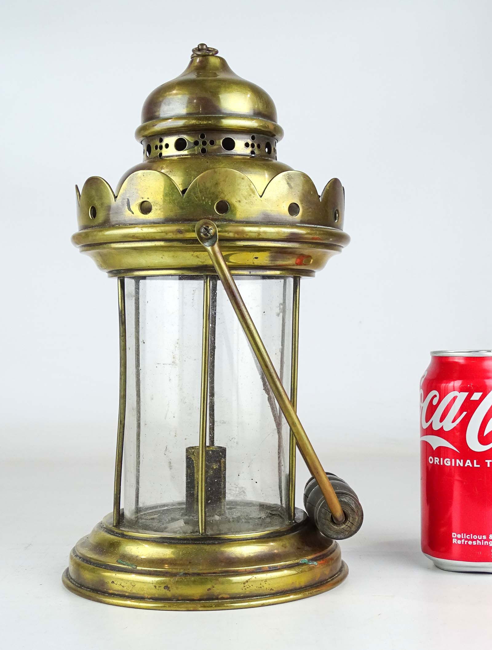 19th c. Brass Candle Lantern (1 of 6)