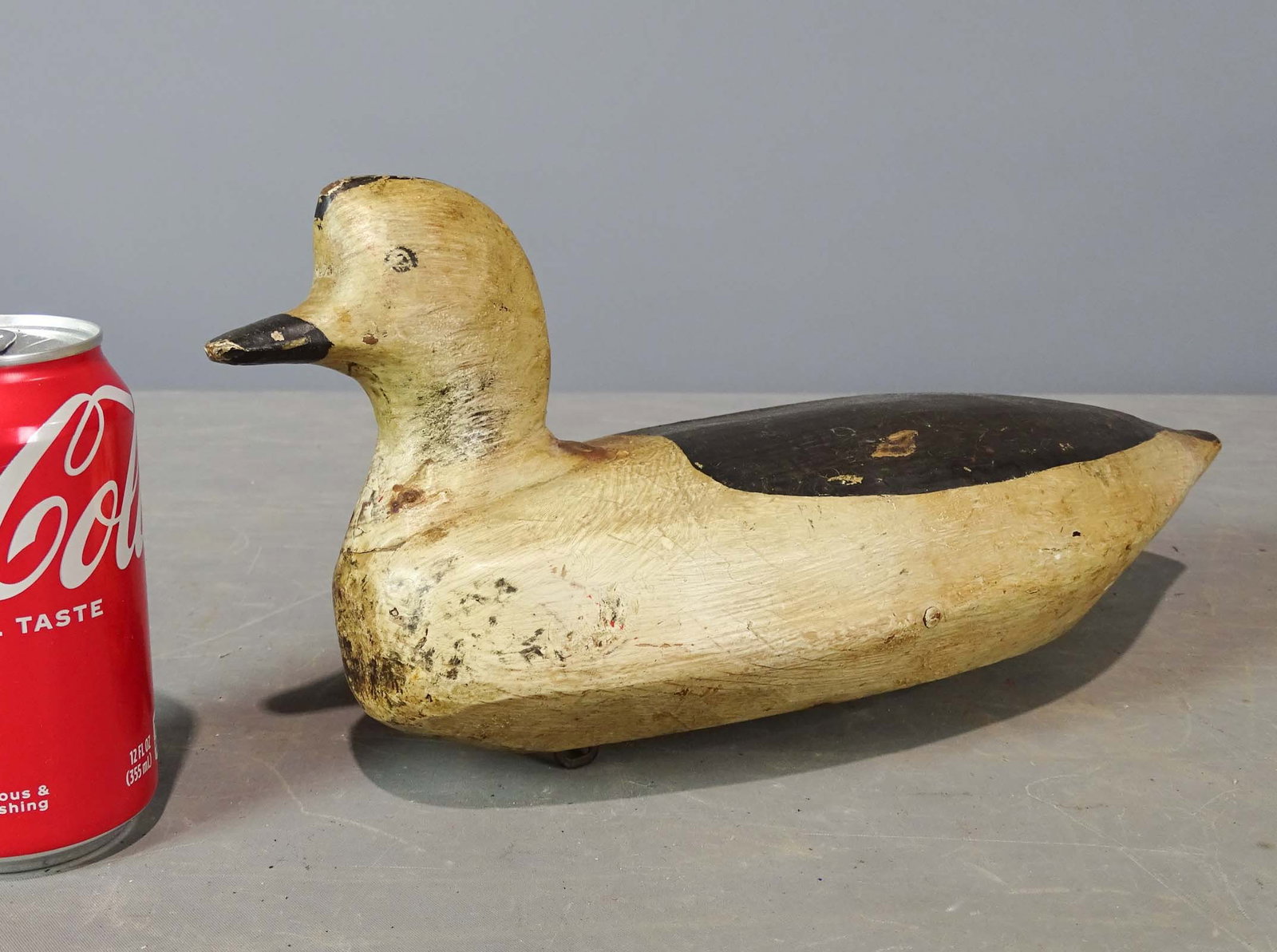 Decoy: Early painted decoy. 12" L..