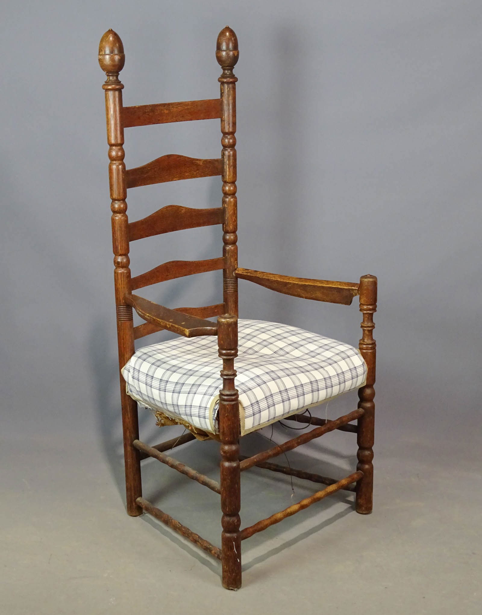 Early Armchair with Acorn Finials (1 of 7)