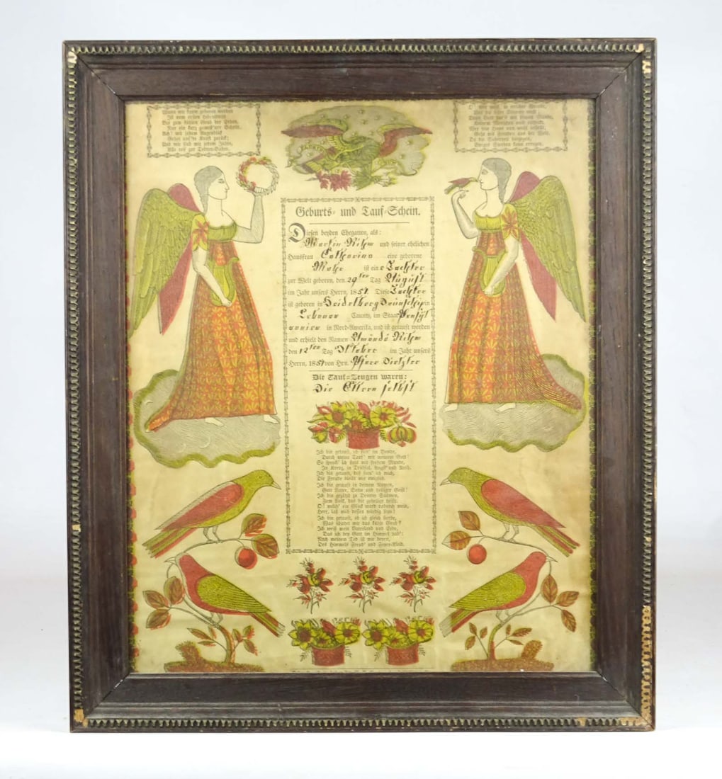 19th c. Pennsylvania Fraktur (1 of 7)