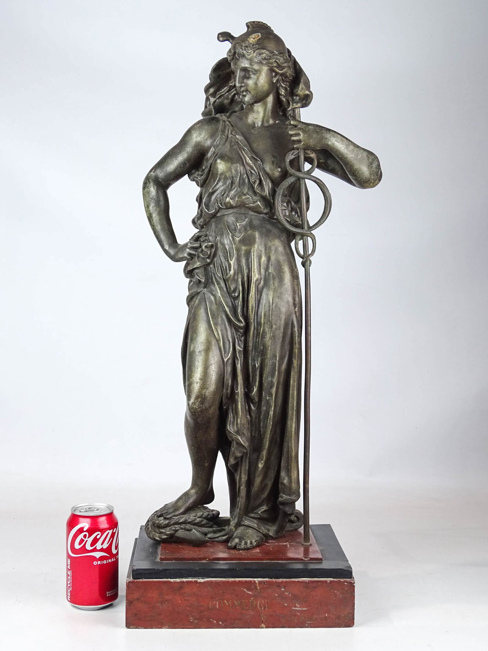Victorian Cast Metal Statue (1 of 12)