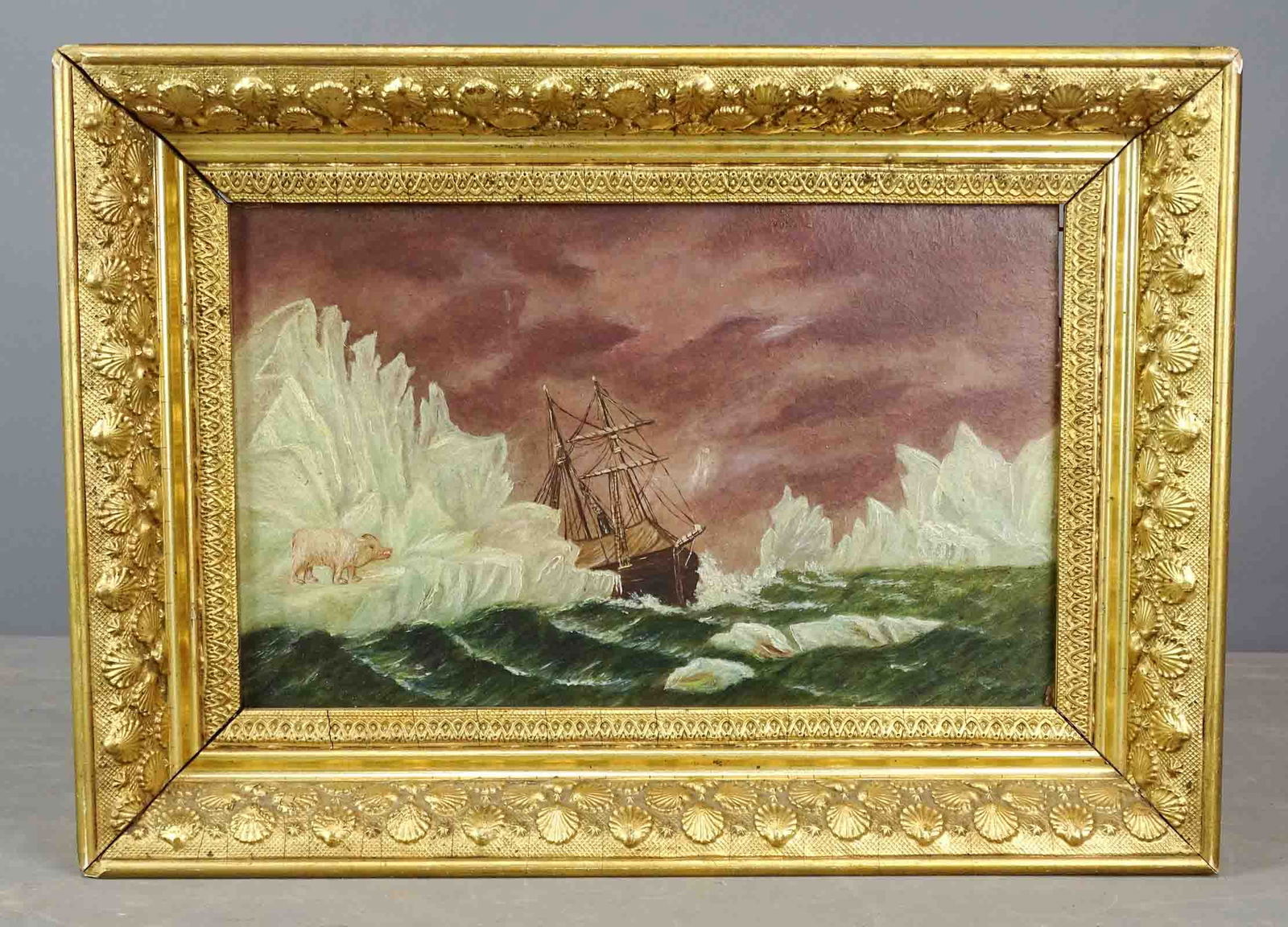Painting: 19th c. seascape (1 of 3)