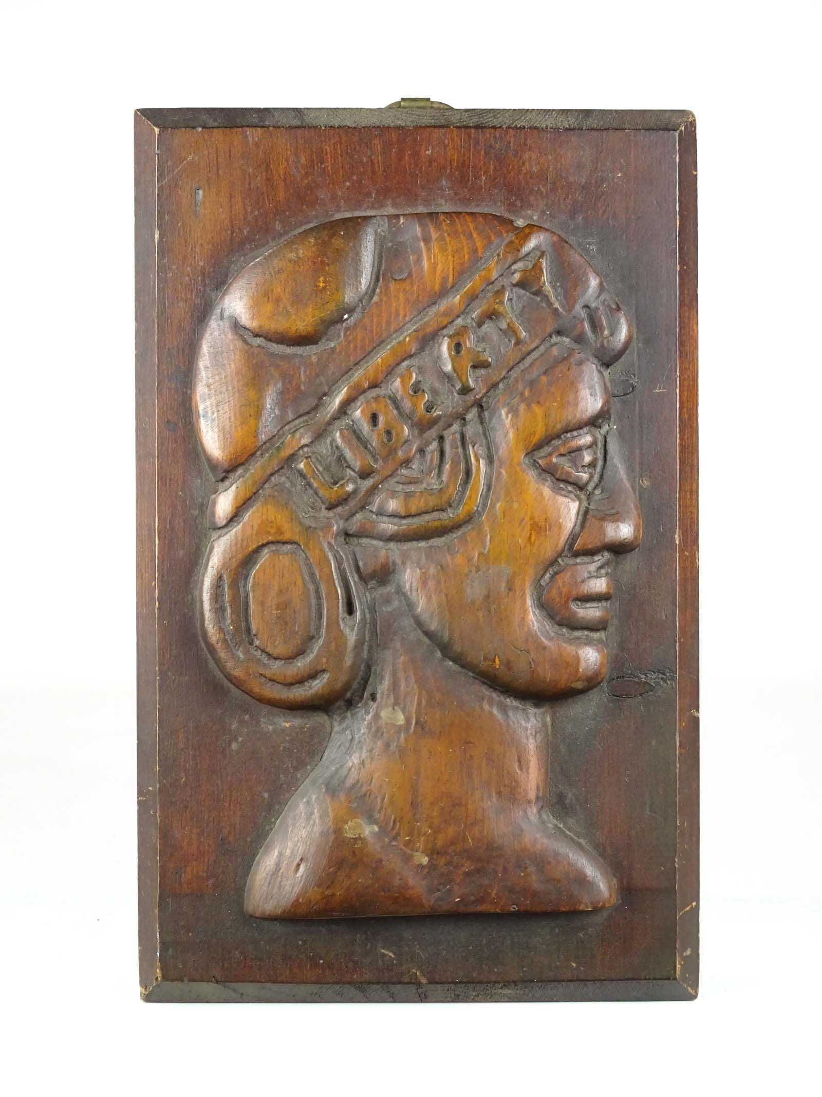 Folk Art Carved Plaque (1 of 4)