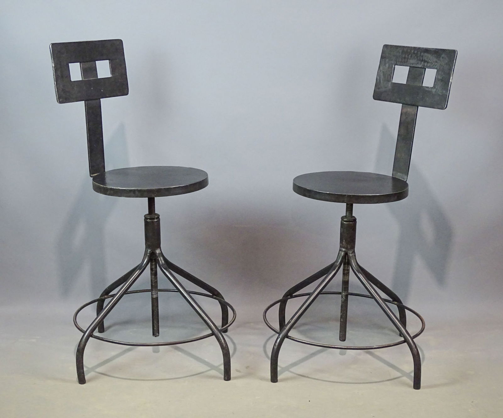 Pair of Industrial Stools (1 of 6)