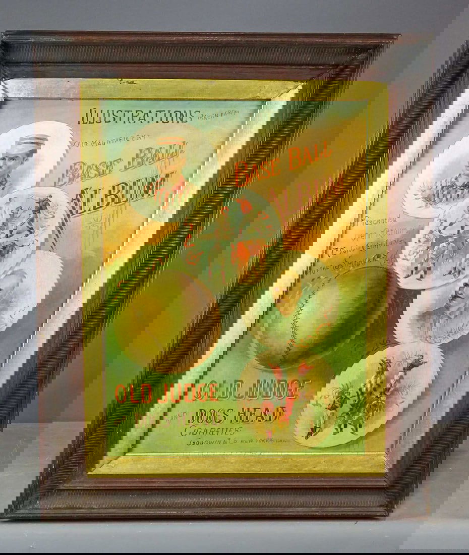 Painting: Cigarette Advertising with Baseball Moti (1 of 8)