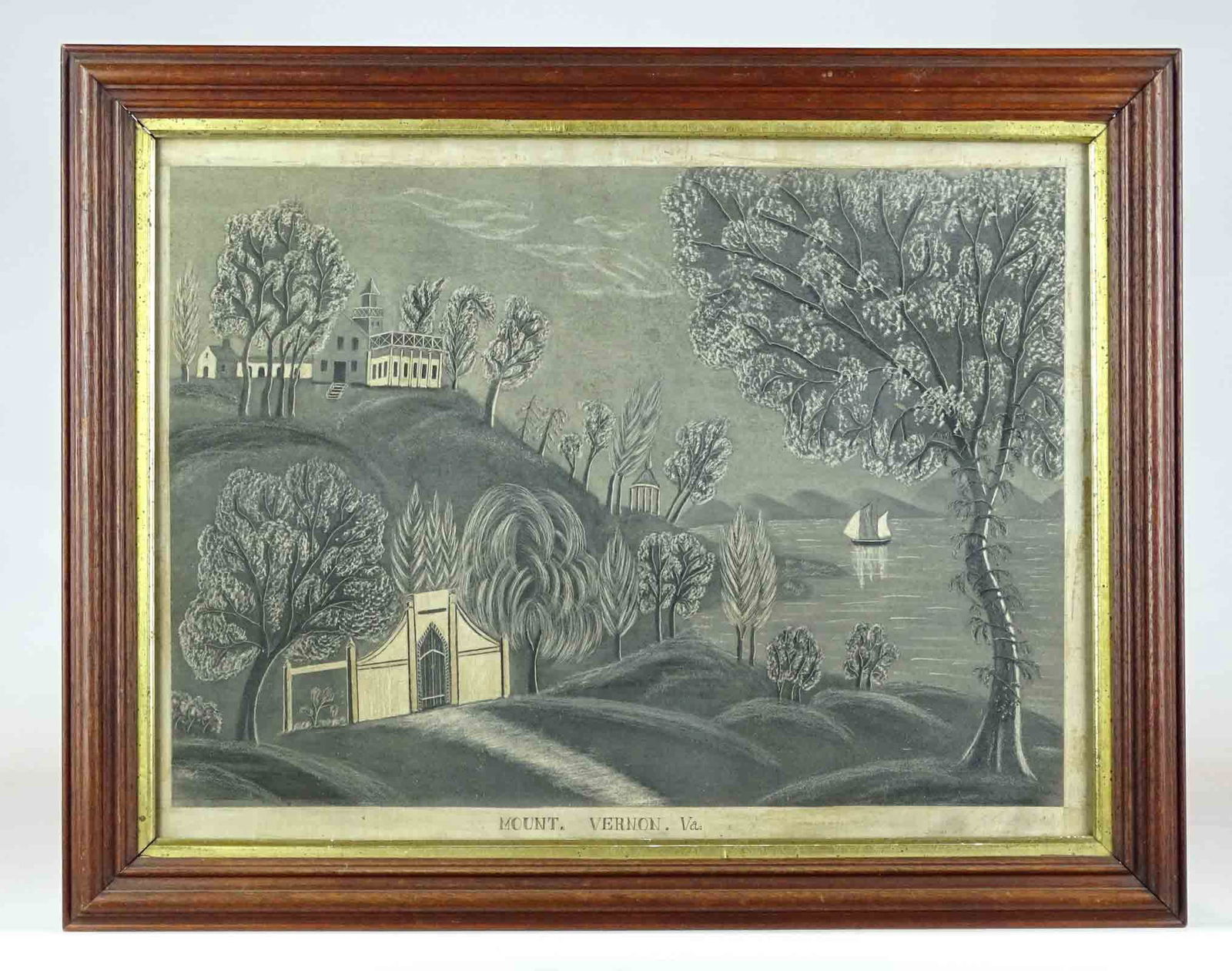 19th c. Sandpaper Drawing (1 of 9)