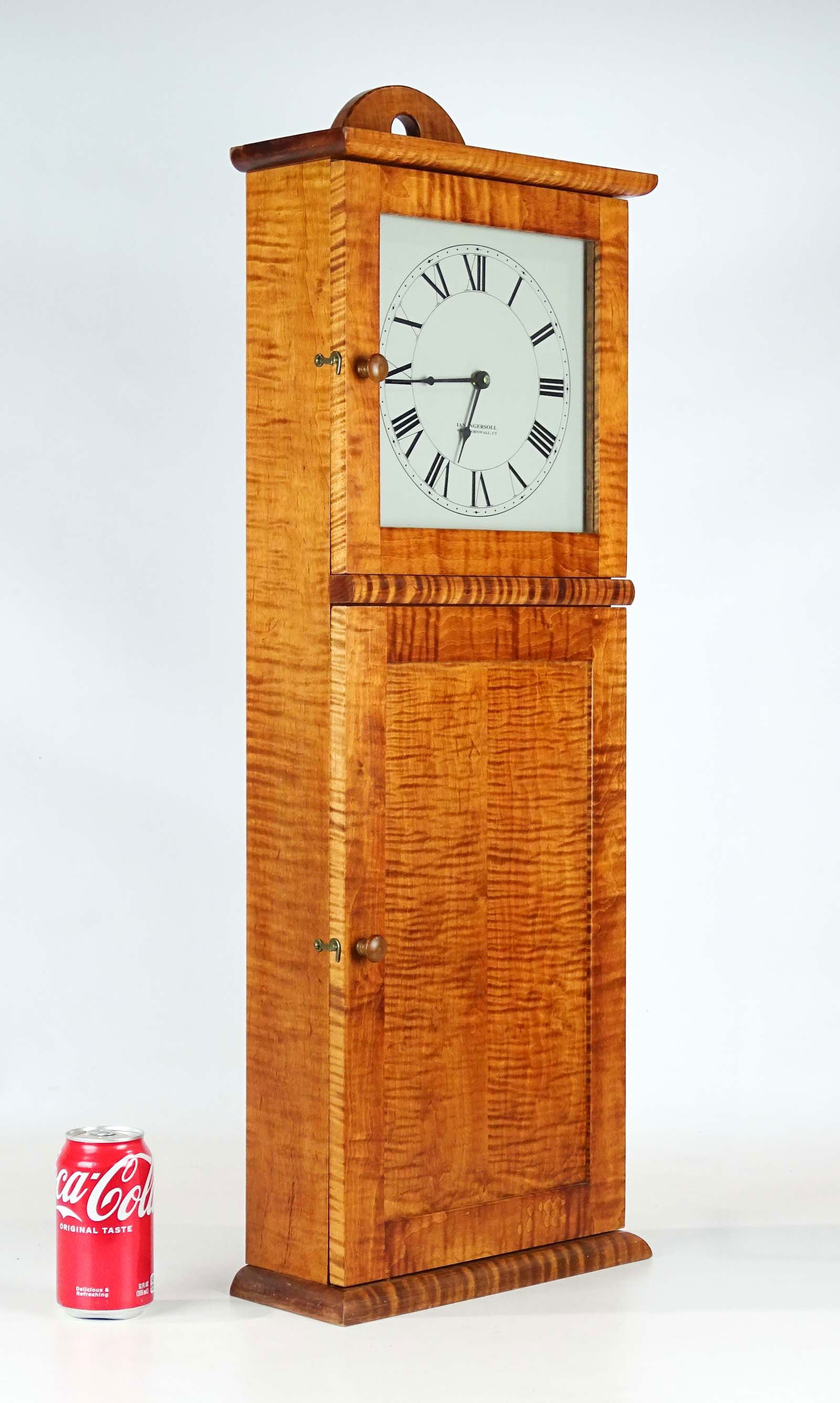 Ian Ingersoll Tiger Maple Clock (1 of 8)