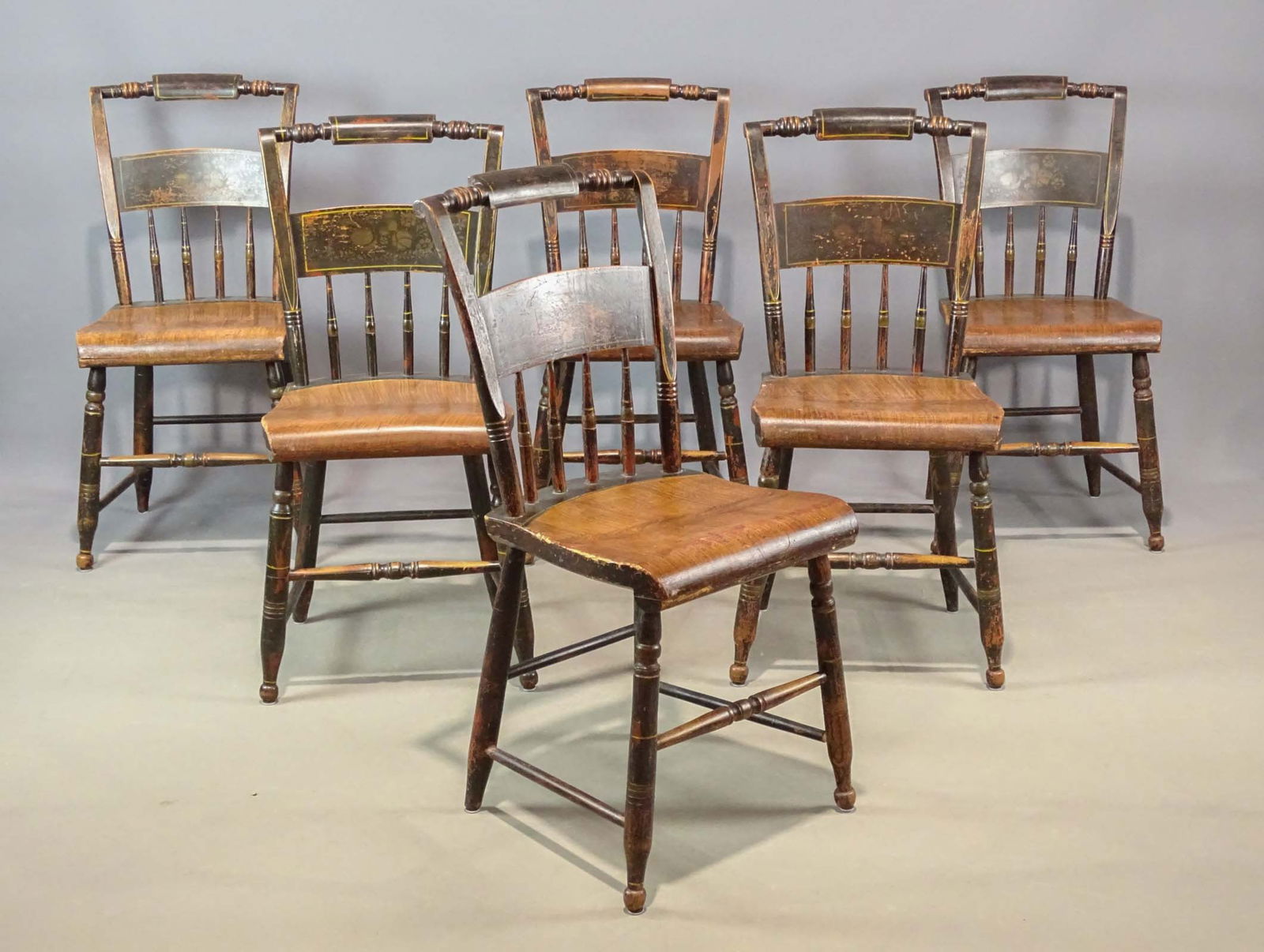 Set of (6) 19th c. Chairs (1 of 6)