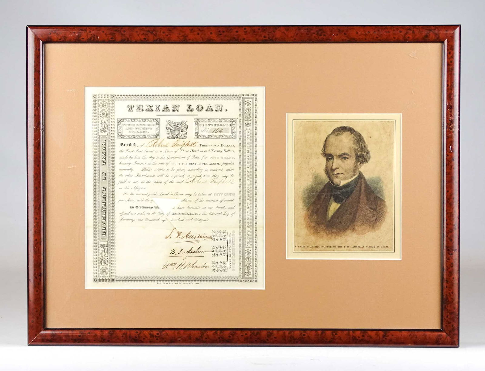 Stephen Austin Autographed Loan Letter (1 of 7)