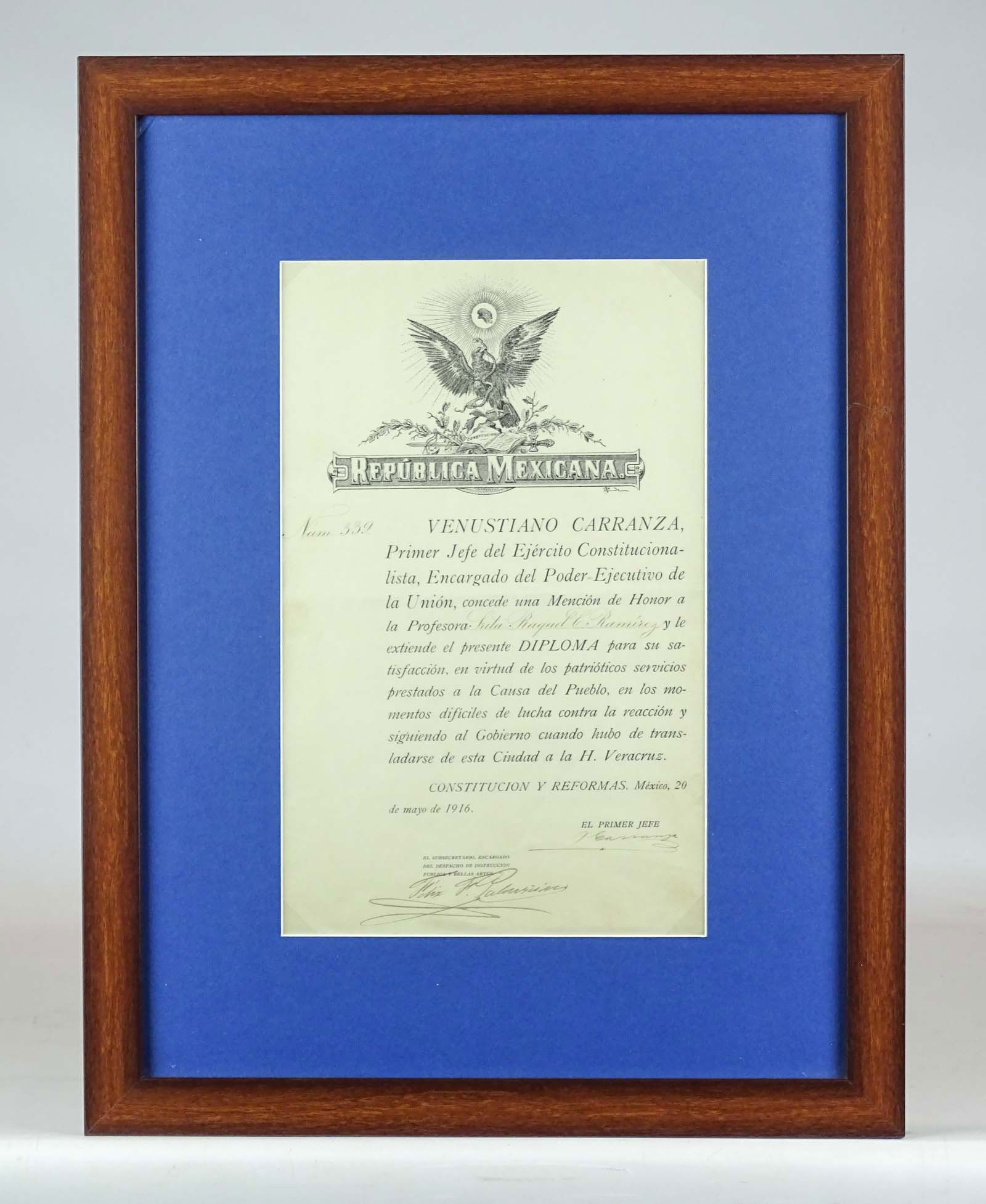 Mexican Historical Autographed Document (1 of 7)