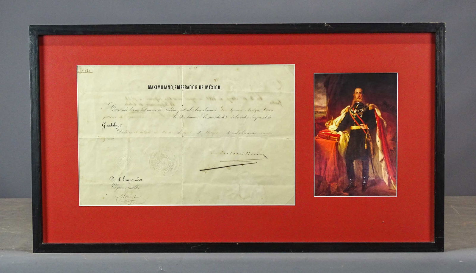 Maximillian I Autographed Document (1 of 9)
