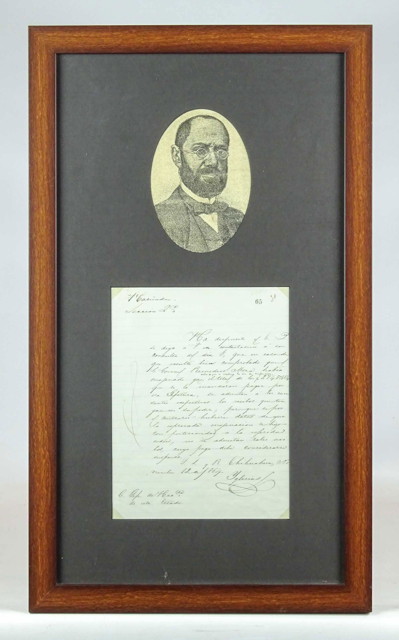 Mexican Autographed Historical Document (1 of 6)