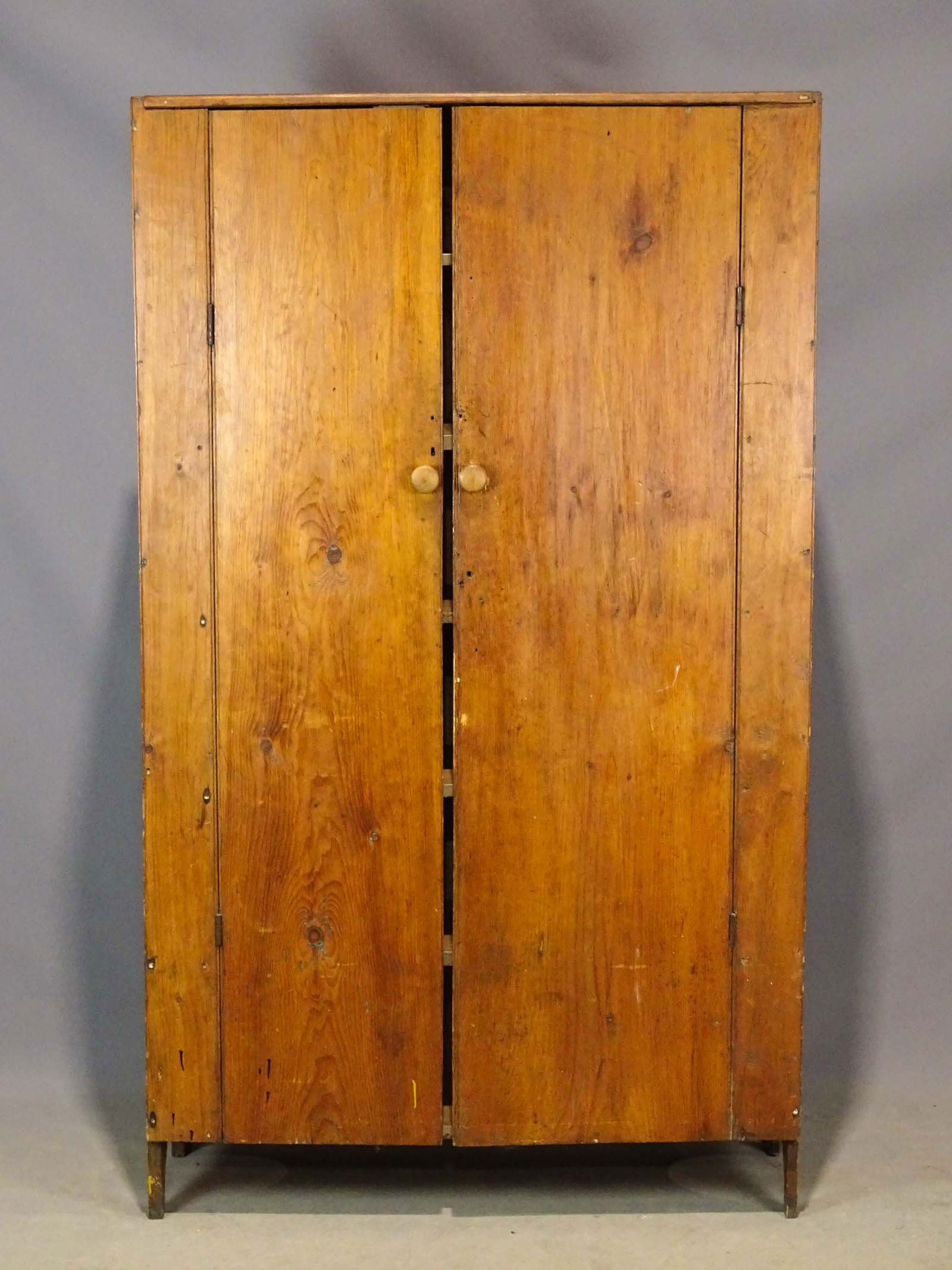 19th c. Two Door Wall Cupboard (1 of 5)