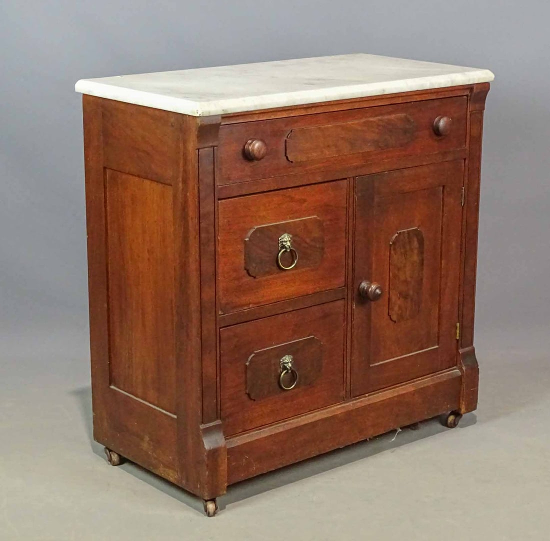 Victorian Marble Top Commode (1 of 7)